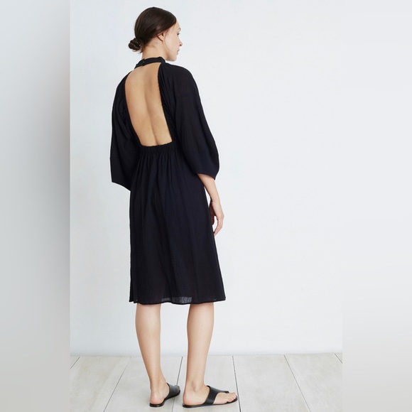 Apiece Apart Black Cut Out Aurora Dress - Picture 2 of 10